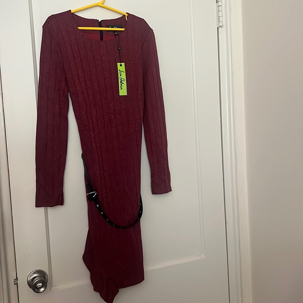 NWT sam edelman red dress with belt size: 4